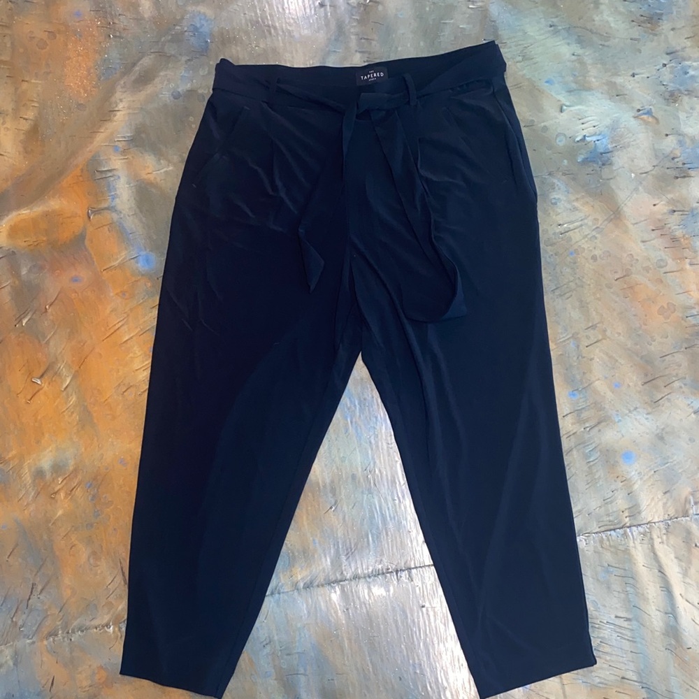 White House Black Market Black Tie-Waist Pants